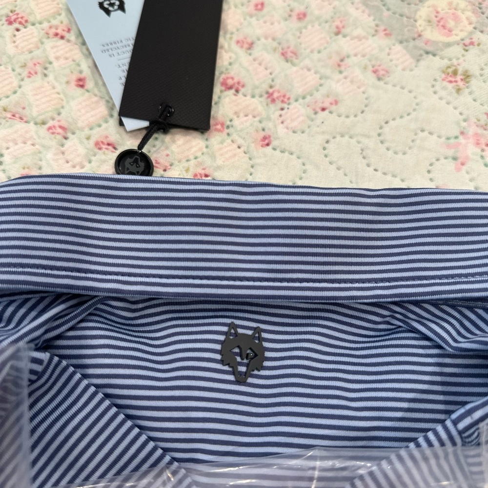 NWT Greyson Striped Blue Polo Shirt - Picture 11 of 15